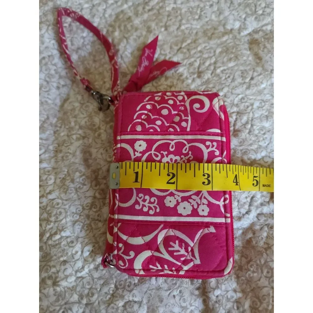 Vera Bradley Women's Twirly Birds Pink Wristlet Wallet Phone Card‎ Case Cotton